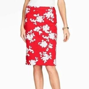 Rose Silhouette Jacquard Pencil Skirt by Talbots